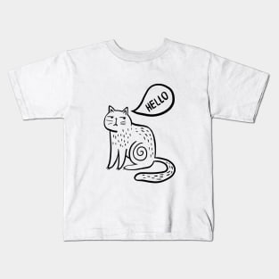 Sad cat Kids T-Shirt